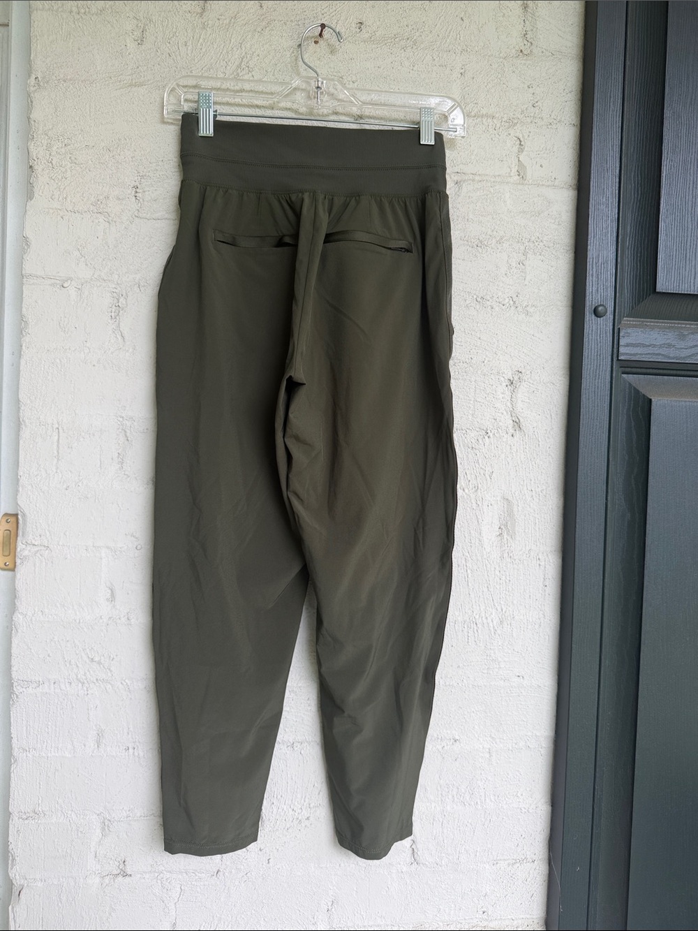 Athleta Nolita Mountain Olive Stretch High Rise Pull On Pants Size 2 - Picture 8 of 16